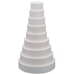 Çok Amaçlı Yuvarlak Strafor Dekor Pasta 10 Cm Yüksekliğinde