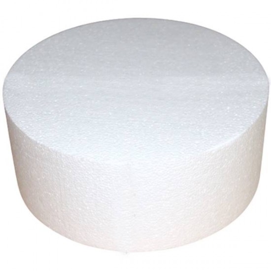 Çok Amaçlı Yuvarlak Strafor Dekor Pasta 10 Cm Yüksekliğinde