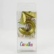 5 Beş Rakamlı Gold (Altın) Mum 6.5 Cm