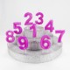 4 Dört Rakamlı Pembe Mum 6.5 Cm