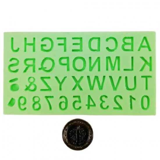 Alfabe Şeklinde Harf Ve Rakam Silikon Kokulu Taş Ve Sabun Kalıbı