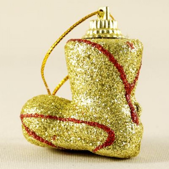 Yılbaşı Ağacı Karışık Süs Seti Kırmızı-Altın 36 Parça