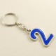 2 Yaş Figürlü Mavi Metal Anahtarlık