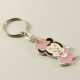 Bebek Minnie Mouse Figürlü Pembe Metal Anahtarlık