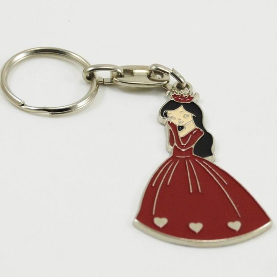 Kına Kızı Kırmızı Metal Anahtarlık