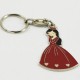 Kına Kızı Kırmızı Metal Anahtarlık