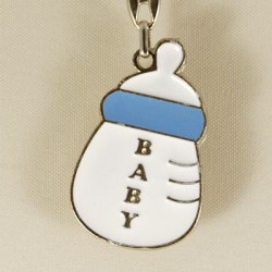 Mavi Biberon Figürlü Anahtarlık