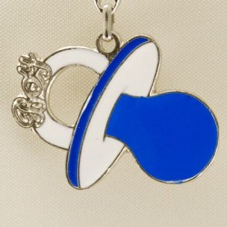 Mavi Emzik Figürlü Anahtarlık