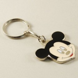 Mickey Mouse Başı Figürlü Metal Anahtarlık