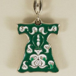 Yeşil Kına Kaftanı Figürlü Metal Anahtarlık