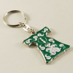 Yeşil Kına Kaftanı Figürlü Metal Anahtarlık