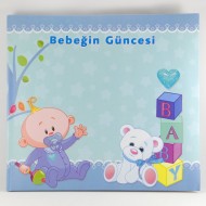 Erkek Bebek Bebeğin Güncesi Mavi Anı Defteri