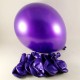 Mor Renkli Metalik 12 li Balon Seti