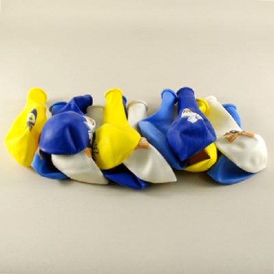 Nazar Boncuğu Resimli Karışık Renkli 12 li Balon Seti