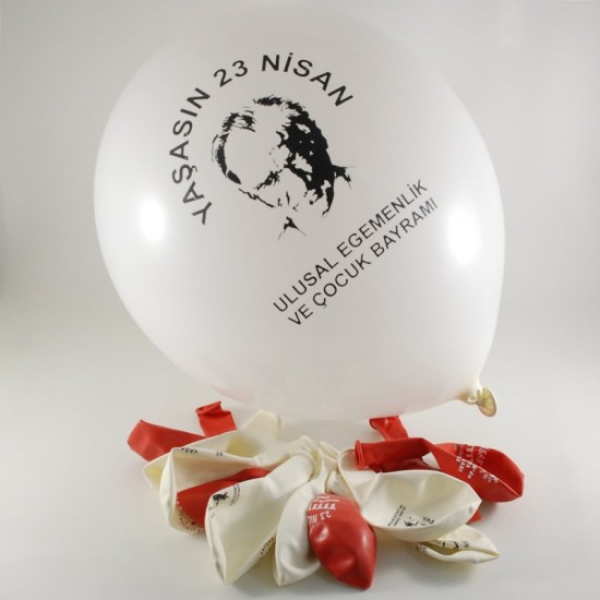 23 Nisan Ulasal Egemenlik Ve Çocuk Bayramı Resimli 12 li Balon Seti