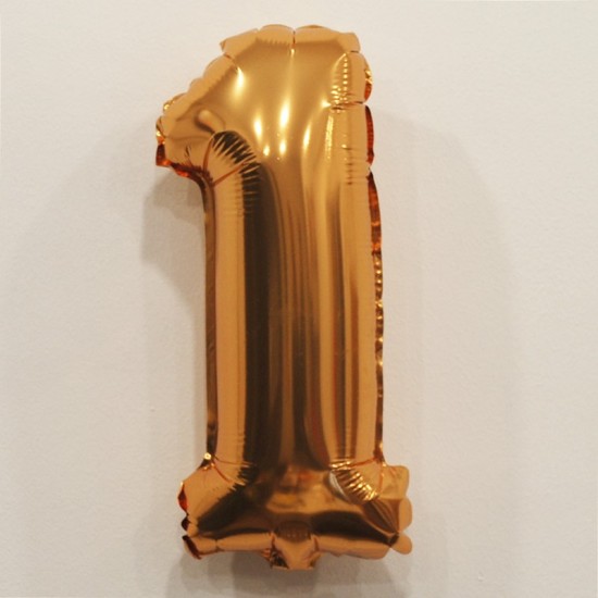 Rakam Balon Altın Renk Folyo Balon 35 cm
