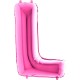 L Harf Grabo Fuşya Folyo Balon 102 cm