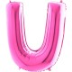 U Harf Grabo Fuşya Folyo Balon 102 cm