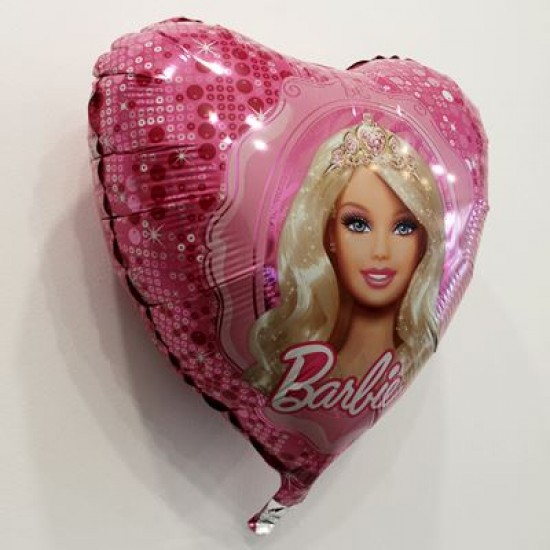 Barbie Kalp Şeklinde Folyo Balon 18"