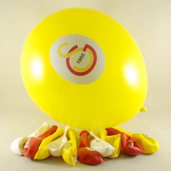 Galatasaray Taraftar Logolu Renkli 12 li Balon Seti