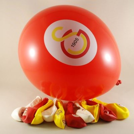 Galatasaray Taraftar Logolu Renkli 12 li Balon Seti