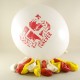 Galatasaray Taraftar Logolu Renkli 12 li Balon Seti