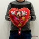 Mickey Mouse Kalp Folyo Balon 18"