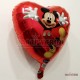 Mickey Mouse Kalp Folyo Balon 18"