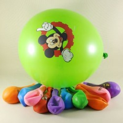 Mickey Mouse Resimli Renkli 12 li Balon Seti