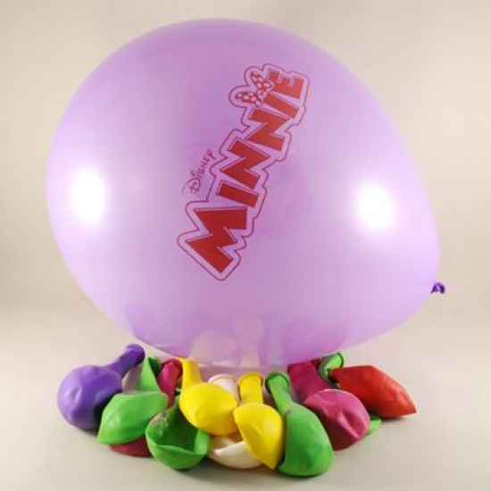 Minnie Mouse Resimli Renkli 12 li Balon Seti