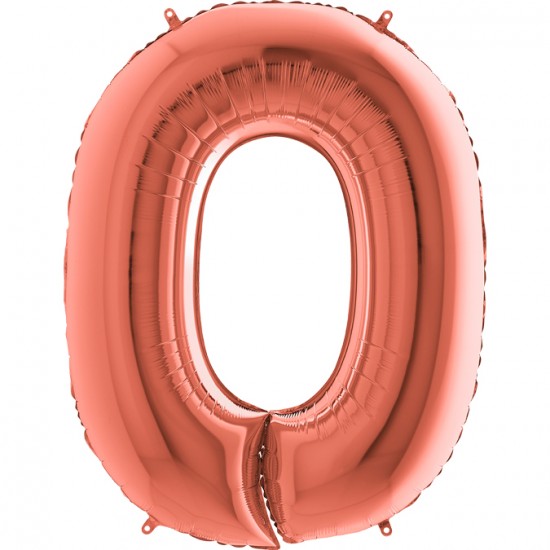 0 Rakam Grabo Rose Gold Folyo Balon 102 cm