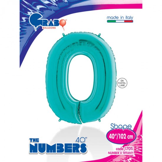 0 Rakam Grabo Tiffany Folyo Balon 102 cm