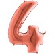 4 Rakam Grabo Rose Gold Folyo Balon 102 cm