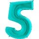 5 Rakam Grabo Tiffany Folyo Balon 102 cm
