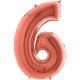6 Rakam Grabo Rose Gold Folyo Balon 102 cm