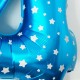 4 Dört Rakamlı Yıldızlı Mavi Dev Folyo Balon 100 Cm