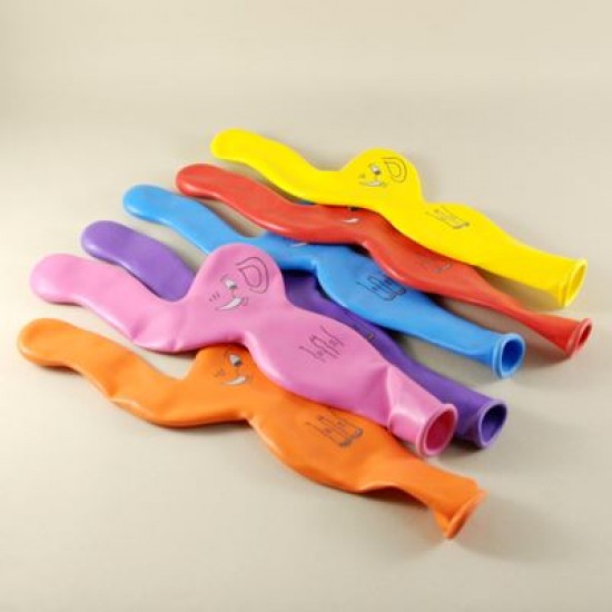 Fil Şeklinde Renkli 6 lı Balon Seti