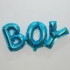 Boy Yazısı Mavi Folyo Balon 70x30 cm