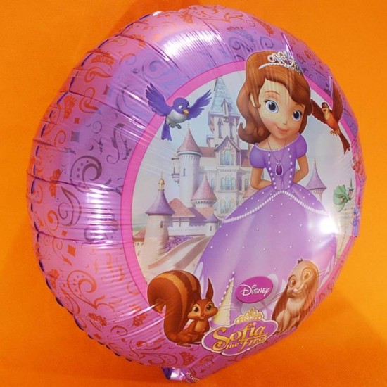 Prenses Sofia Yuvarlak Anagram Folyo Balon