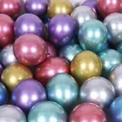 Krom Balon Karışık Renkli 12 İnç 50 li Paket