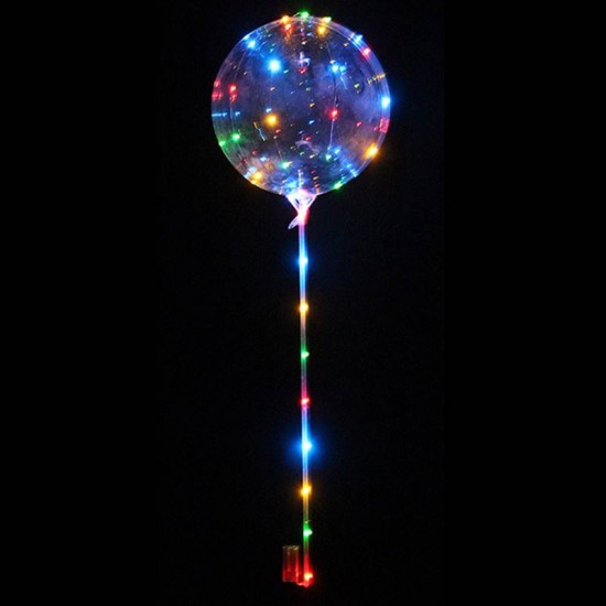 Led Işıklı Şeffaf Balon