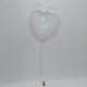 Led Işıklı Şeffaf Kalp Balon