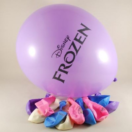 Prenses Elsa Frozen Resimli Renkli 12 li Balon Seti