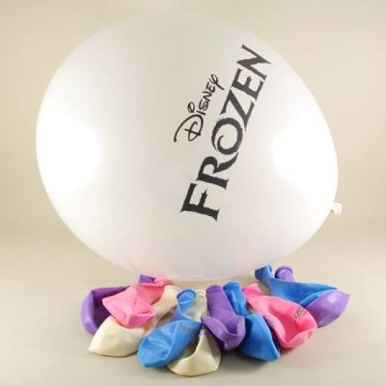 Prenses Elsa Frozen Resimli Renkli 12 li Balon Seti