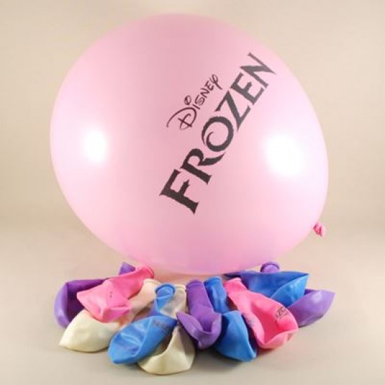 Prenses Elsa Frozen Resimli Renkli 12 li Balon Seti