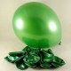 Yeşil Renkli Metalik 12 li Balon Seti
