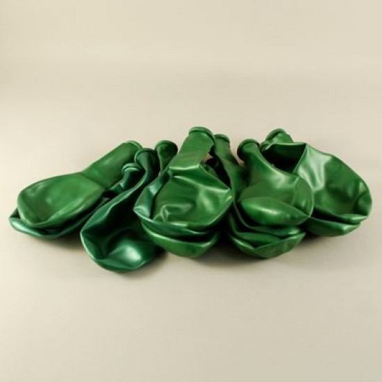 Yeşil Renkli Metalik 12 li Balon Seti