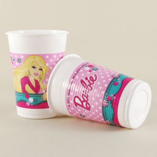 Barbie Temalı Orjinal Lisanslı Plastik Bardak