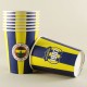Fenerbahçe Logolu Sarı Lacivert Lisanslı Parti Bardağı