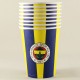 Fenerbahçe Logolu Sarı Lacivert Lisanslı Parti Bardağı